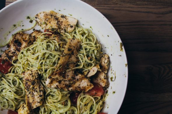 Pesto Pasta w Chicken-5